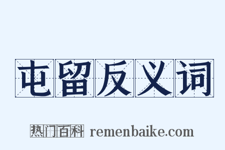 屯留反义词是什么意思的图片